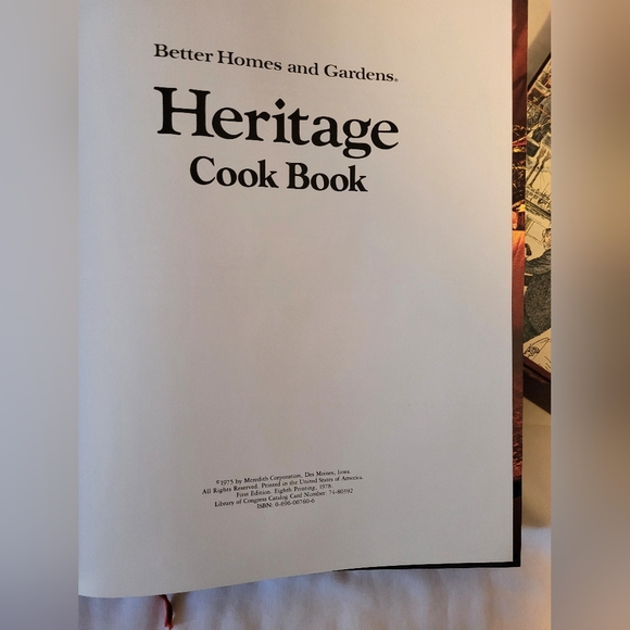 Vintage The Better Homes and Gardens Heritage Cook Book - Picture 2 of 8